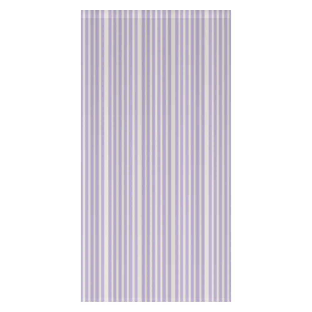 Window Curtain Set - Cotton Blend (2 Panels) | French Stripe - Heliotrope