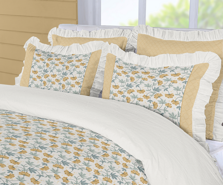 5 Piece Cotton Duvet Cover Set - Queen | Danzin (SW Naturally Refined Collection)