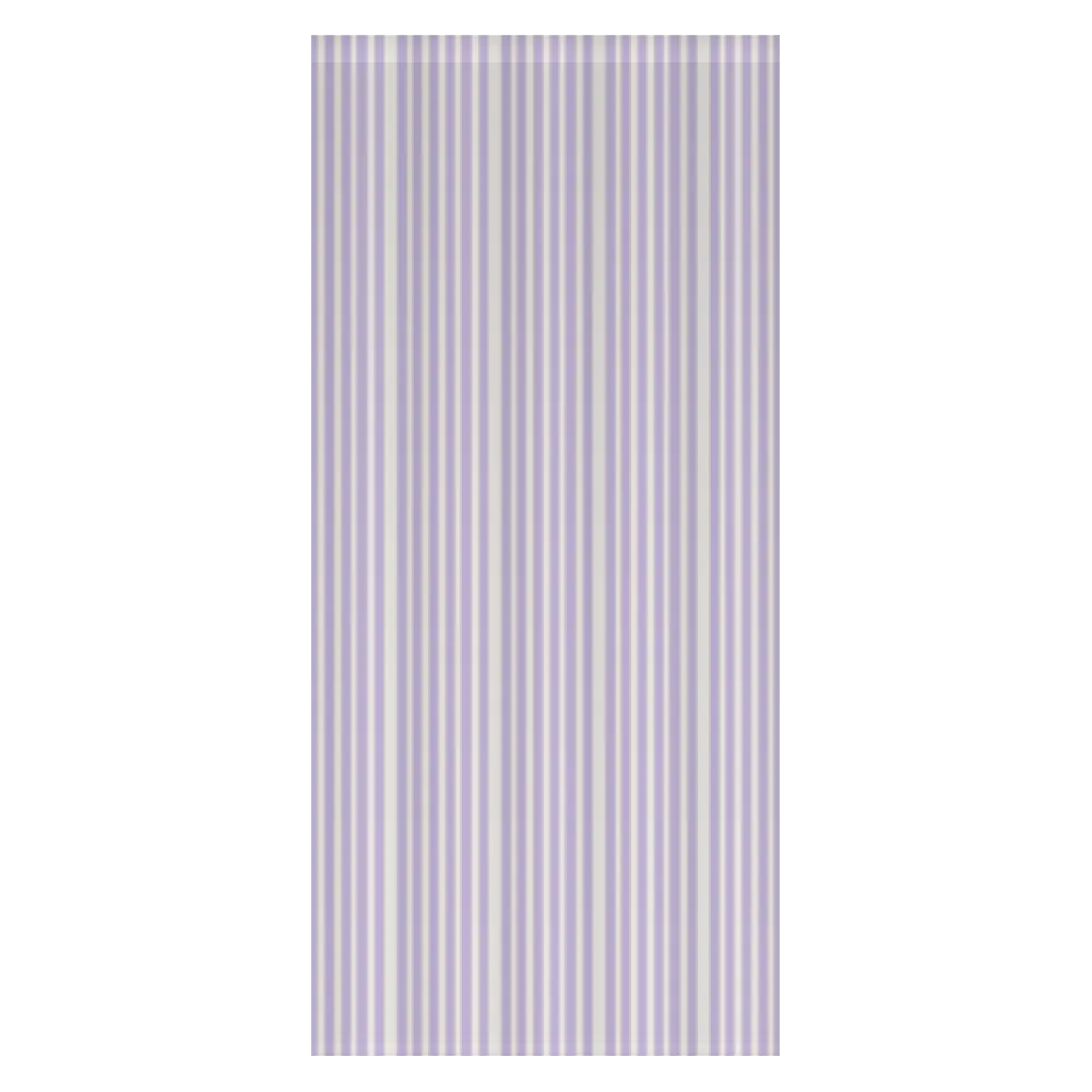Window Curtain Set - Cotton Blend (2 Panels) | French Stripe - Heliotrope