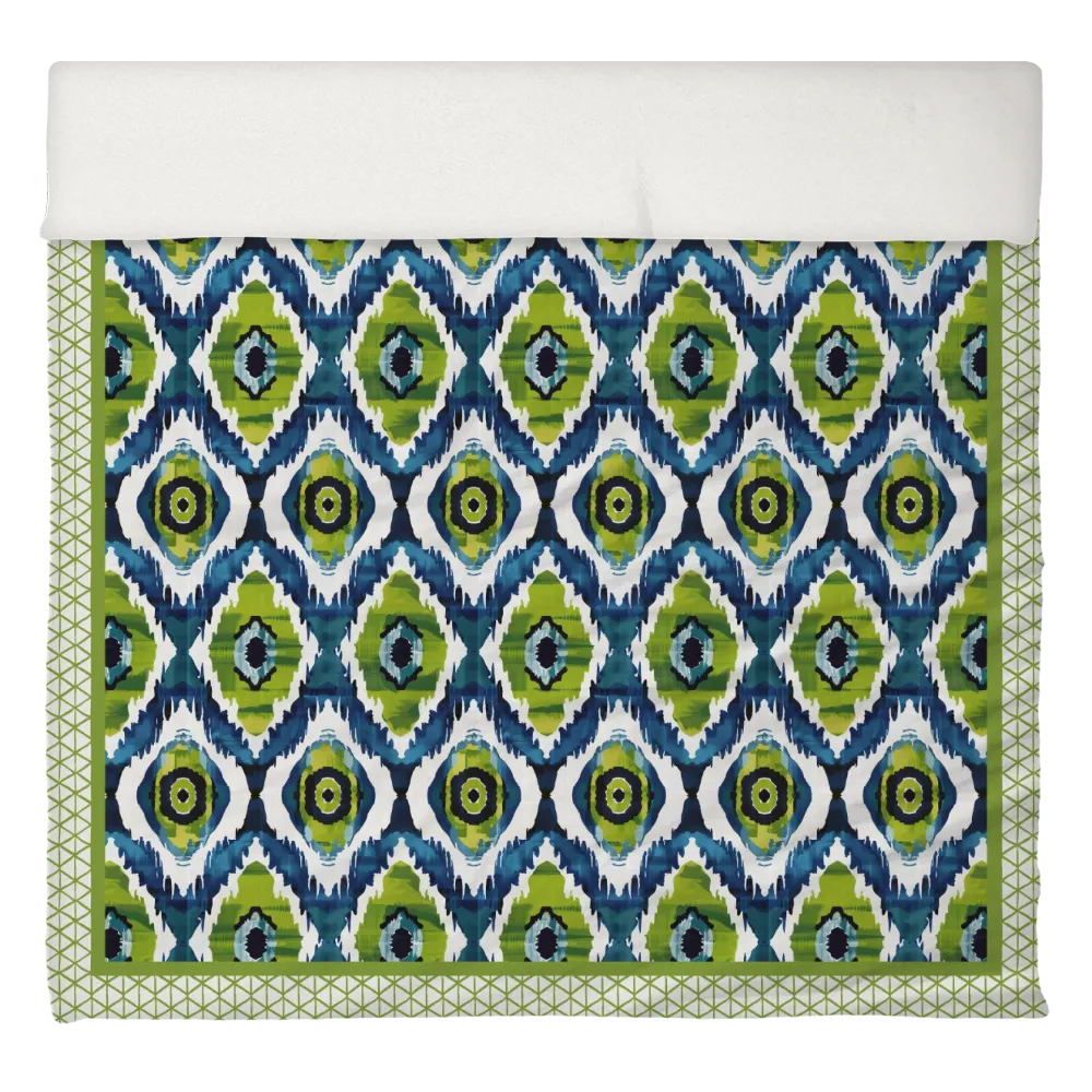 Lily Pad Duvet Cover Set | Ikat Fusion Collection