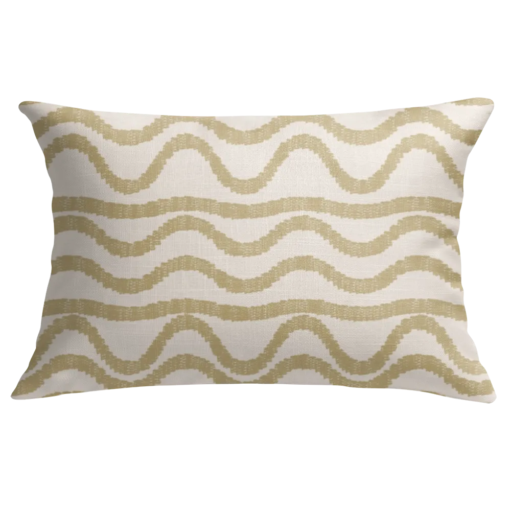 Ikat Fusion Coordinates Pair – Sand &amp; Sea Geometric (Sand)
