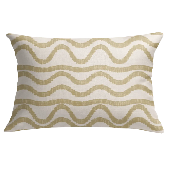 Ikat Fusion Coordinates Pair – Sand &amp; Sea Geometric (Sand)