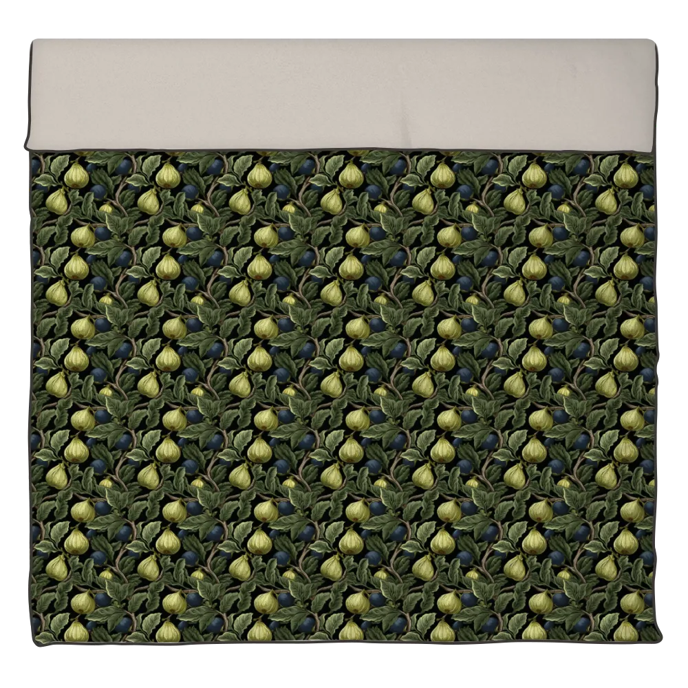 Verdant Fig™ Piped Edge Duvet Cover Set - Verdant Fig