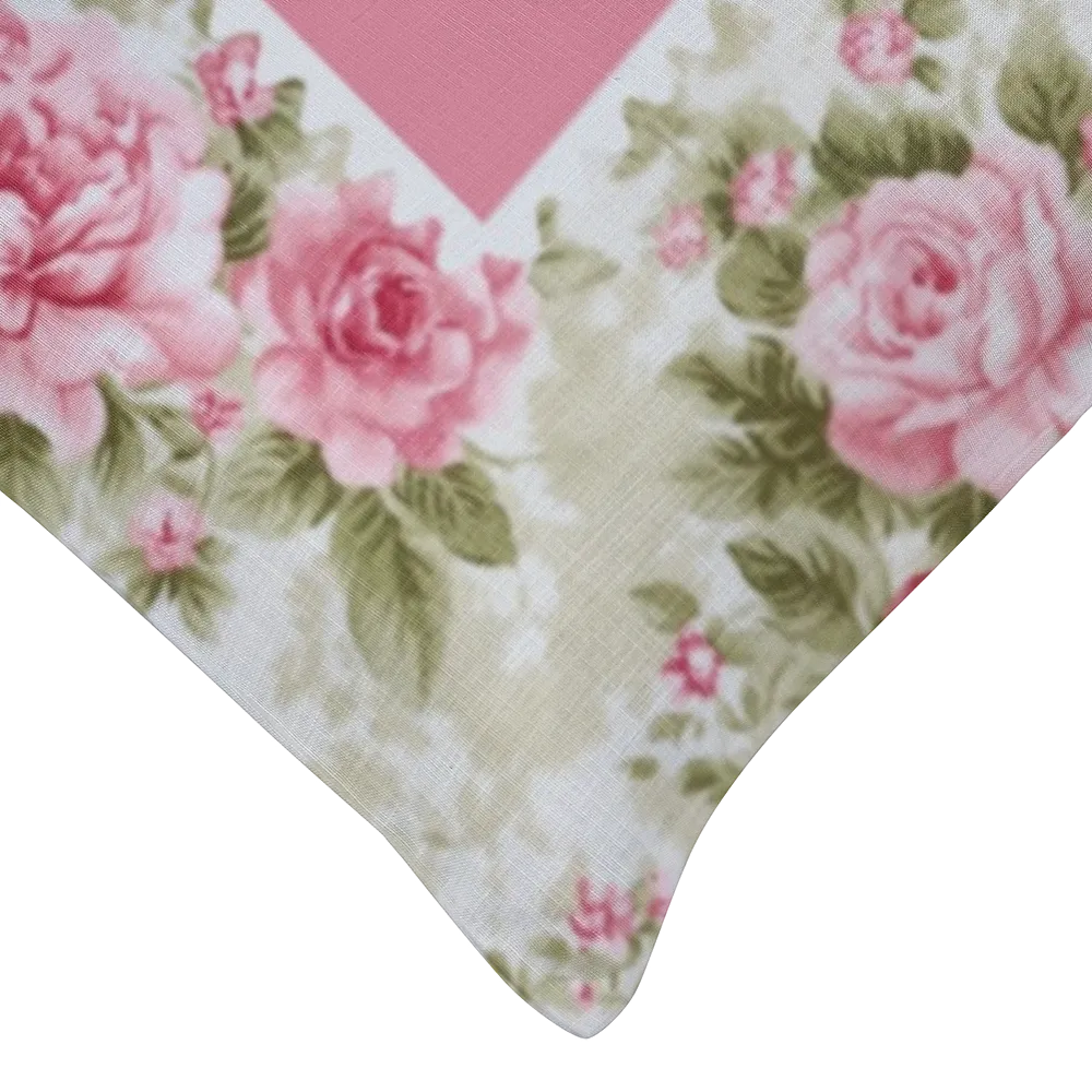 Shelaugeh Floral Lumbar Pillow – Personalized Panel | Vintage Cottage Collection