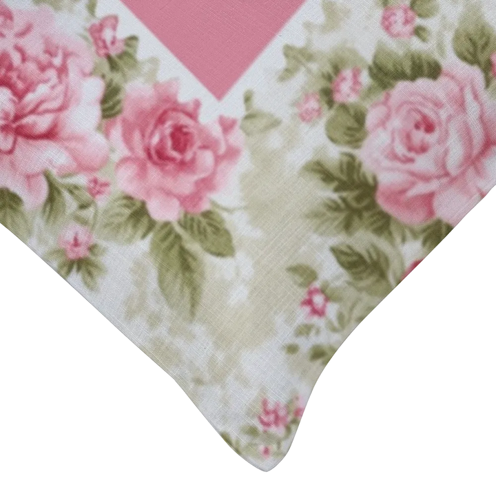 Shelaugeh Floral Lumbar Pillow – Personalized Panel | Vintage Cottage Collection