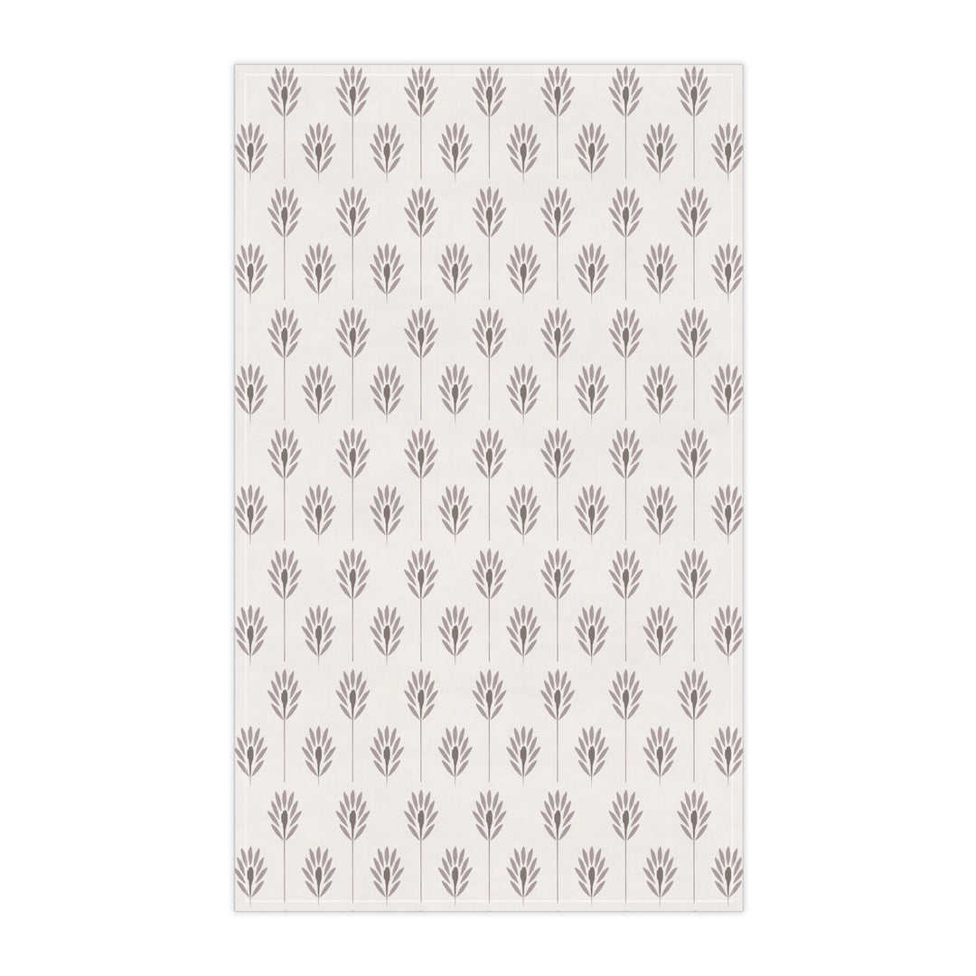 Cotton Twill Tea Towel / Fronds - Color + White