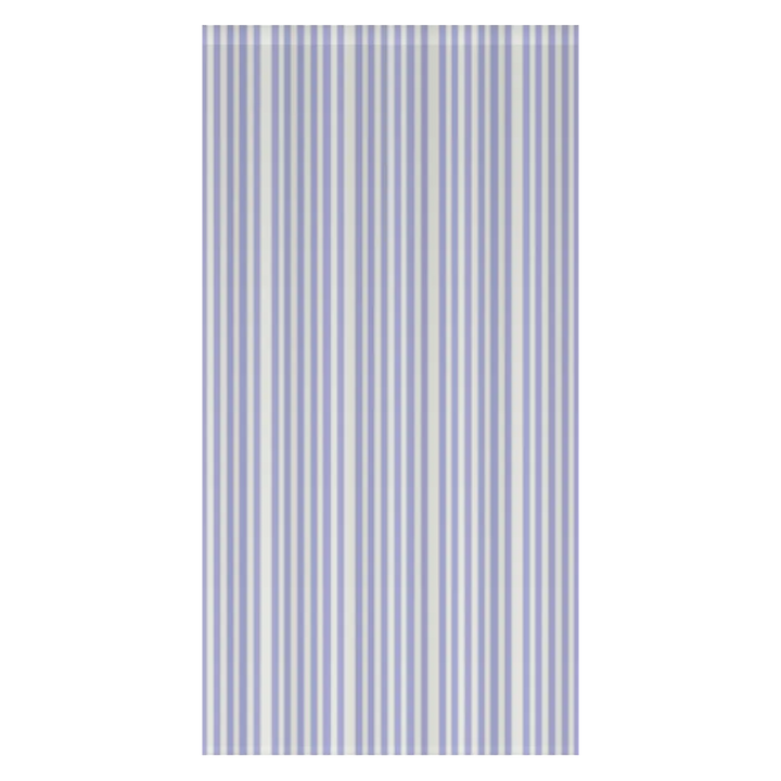 Window Curtain Set - Cotton Blend (2 Panels) | French Stripe - Periwinkle