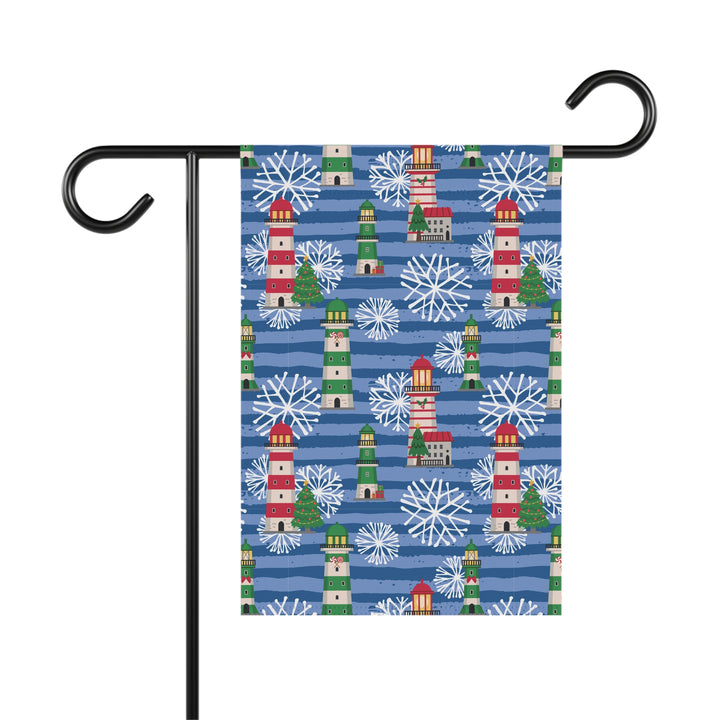 Double-sided Garden & House Banner / Christmas on the Coast / Lighthouses