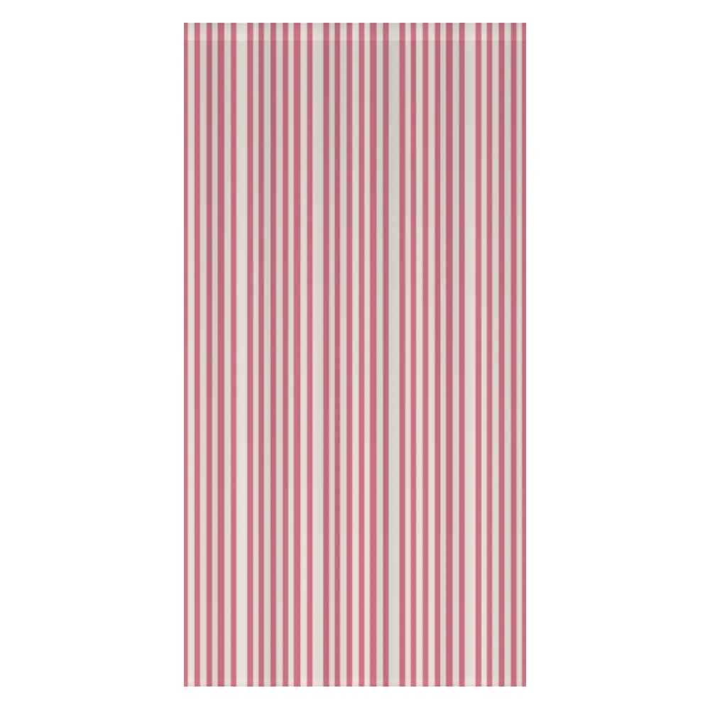 Window Curtain Set - Cotton Blend (2 Panels) | French Stripe - Peony