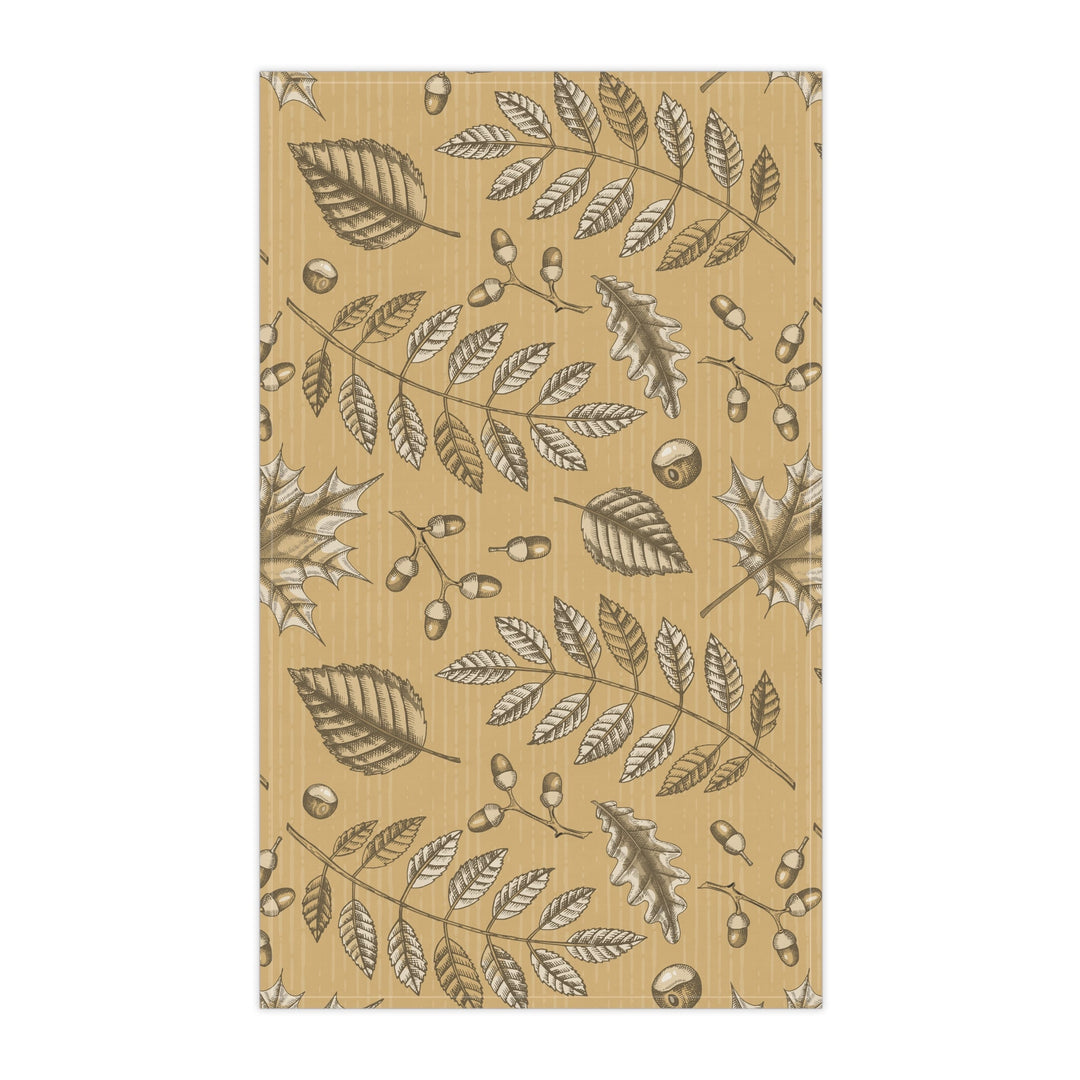 Cotton Twill Tea Towel / Cozy Leaves