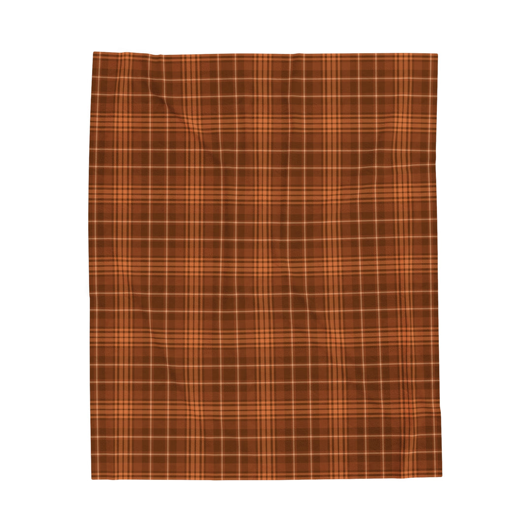 Velveteen Plush Blanket / Cozy Fall Plaids