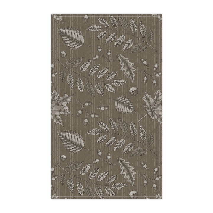 Cotton Twill Tea Towel / Cozy Leaves