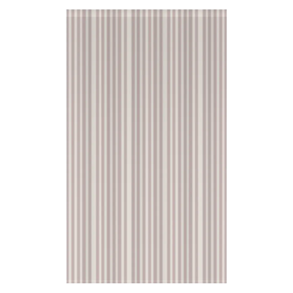 Window Curtain Set - Cotton Blend (2 Panels) | French Stripe - Dusty Lilac