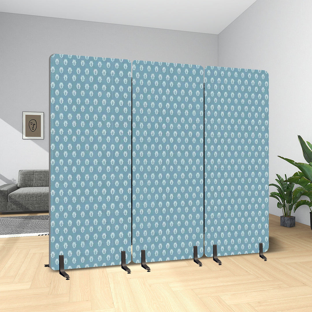 3 Panel Sound-Absorbing Room Divider / Fronds