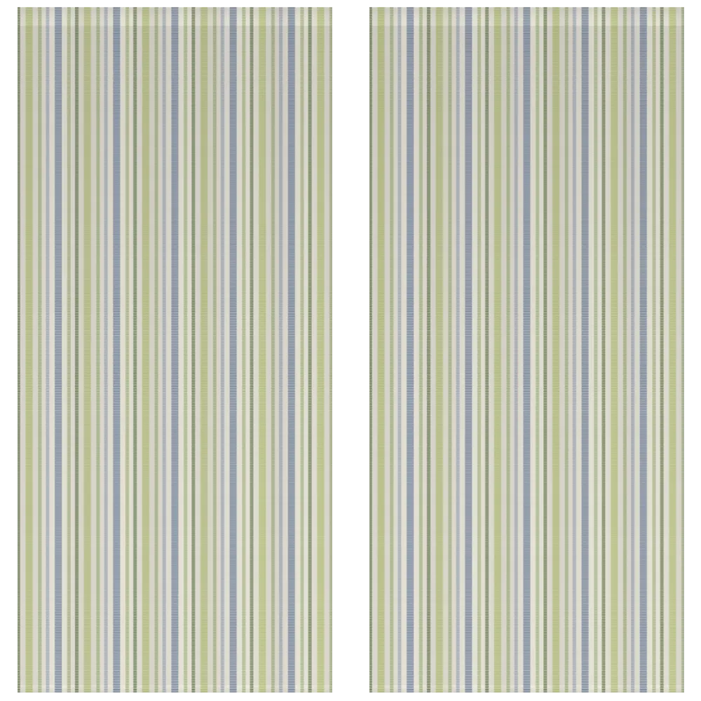 Ikat Fusion Curtain Panel Set – Kelp Ribbon