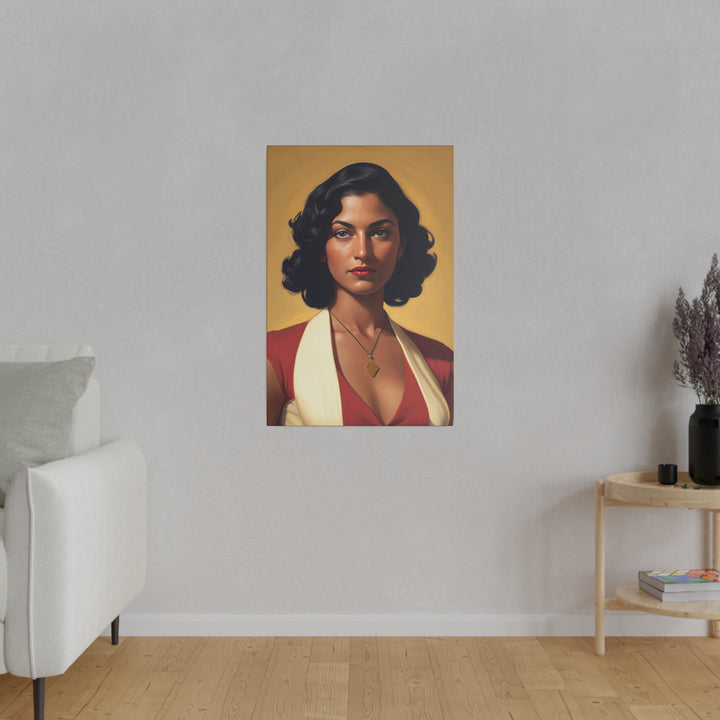 Vertical Matte Canvas / Confident Women Portrait Series - Larasati