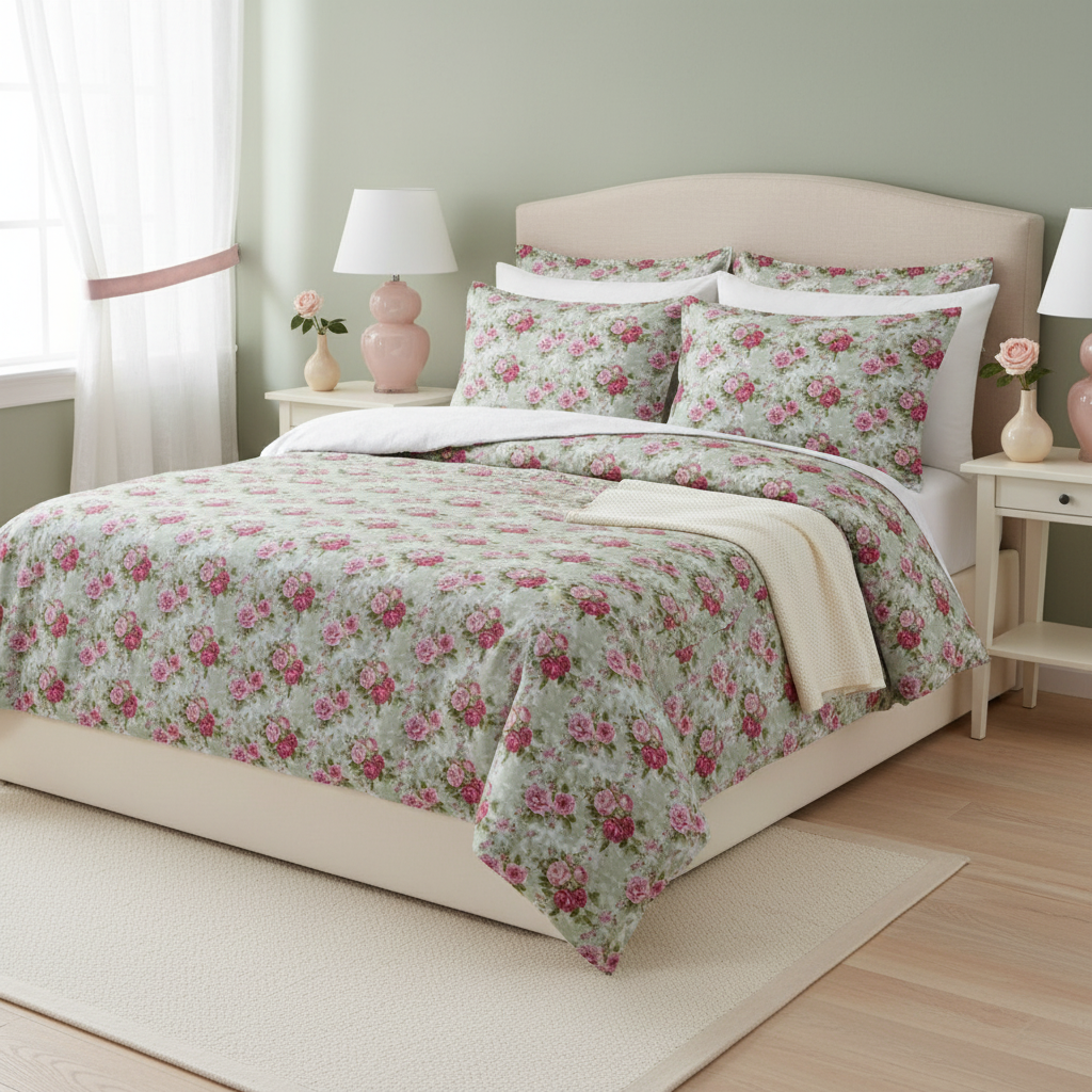 Vintage Cottage Collection Duvet Cover Set - Shelaugeh