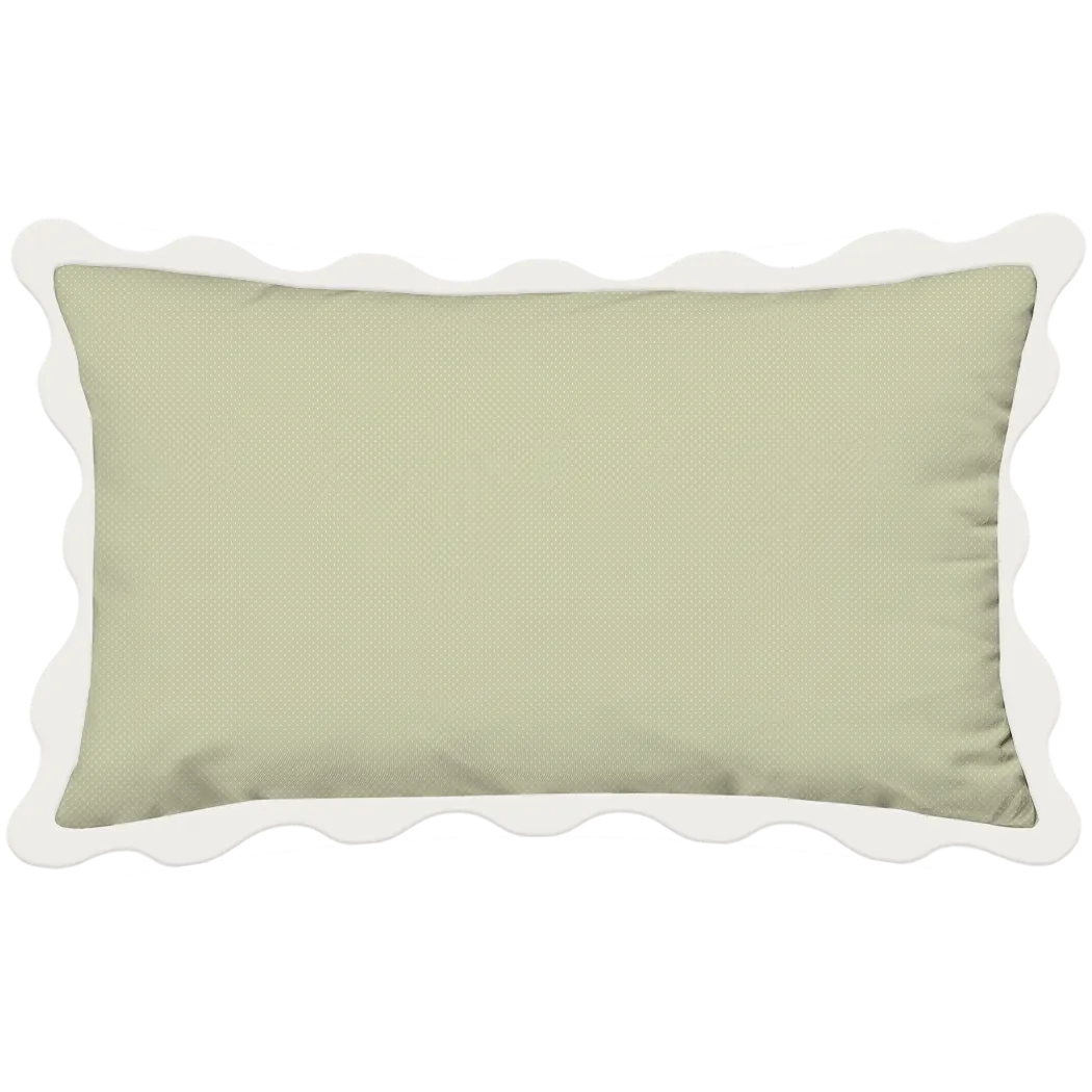 Vintage Cottage Collection Scalloped Duvet Cover Set - Emma (Khaki)