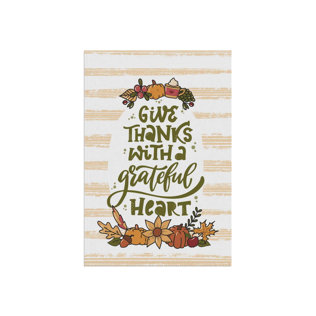 Double-sided Garden & House Banner / Fall - Grateful Heart