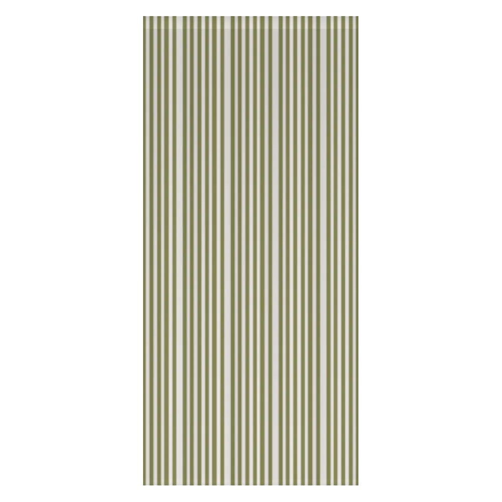 Window Curtain Set - Cotton Blend (2 Panels) | French Stripe - Artichoke