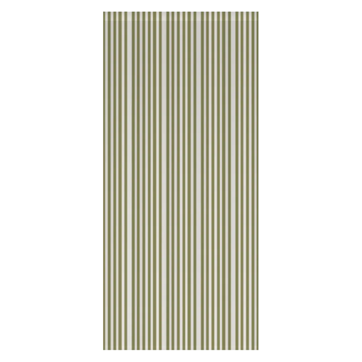 Window Curtain Set - Cotton Blend (2 Panels) | French Stripe - Artichoke