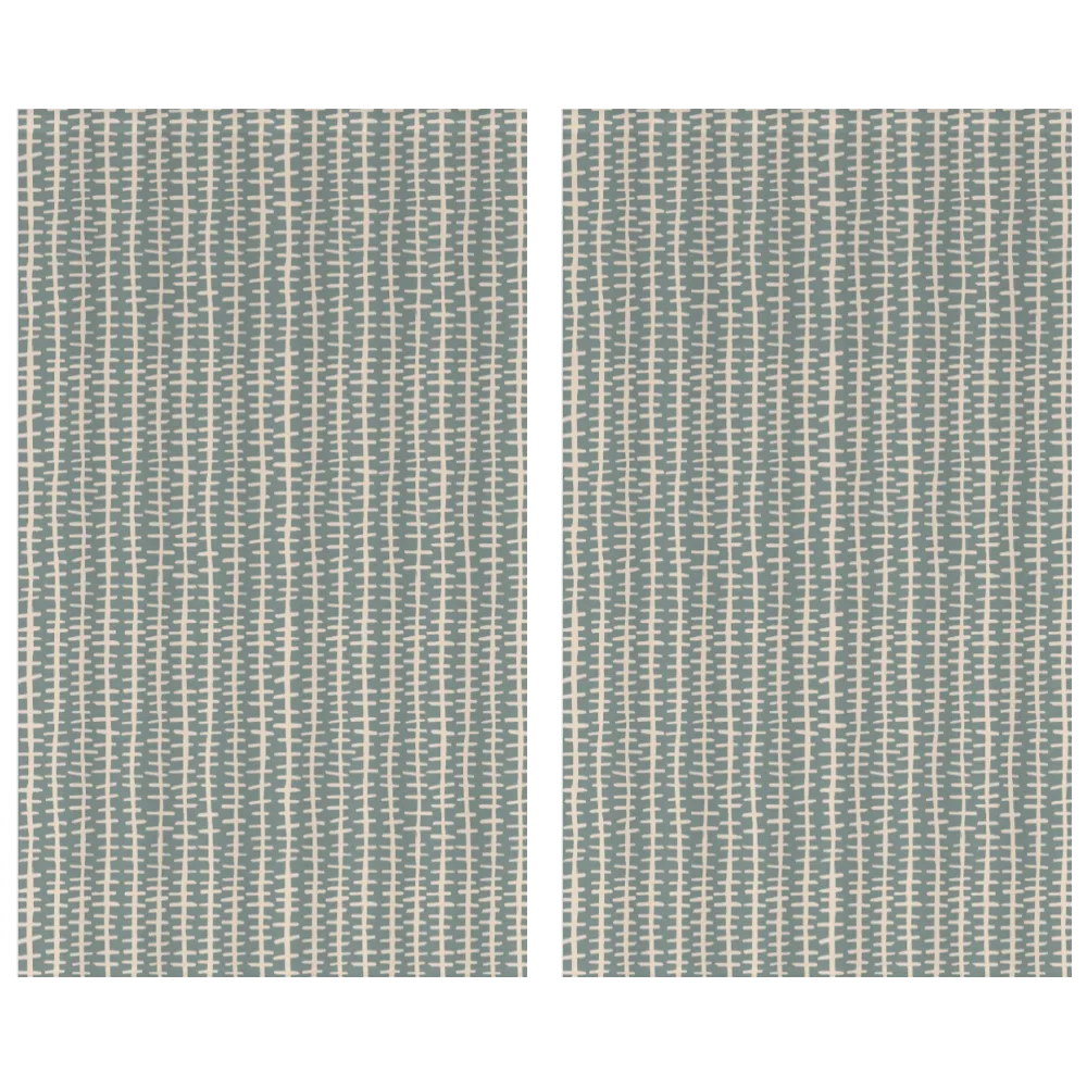 Ikat Fusion Curtain Panel Set – Sand &amp; Sea