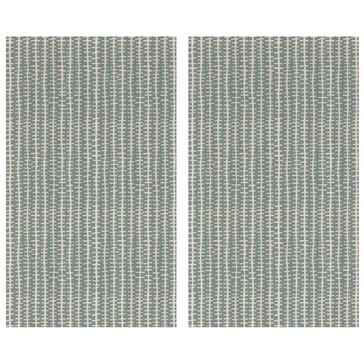 Ikat Fusion Curtain Panel Set – Sand &amp; Sea