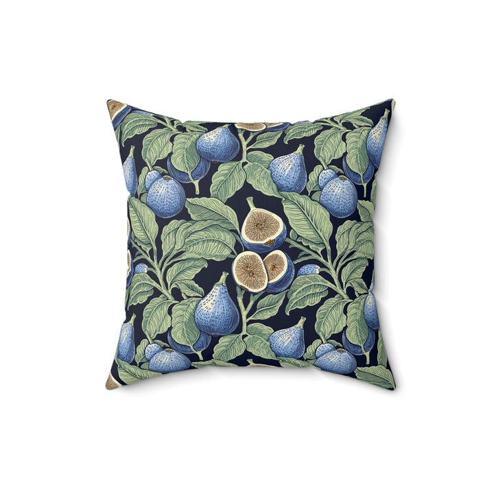 Microsuede Cushion / William Morris Inspired - Sliced Figs