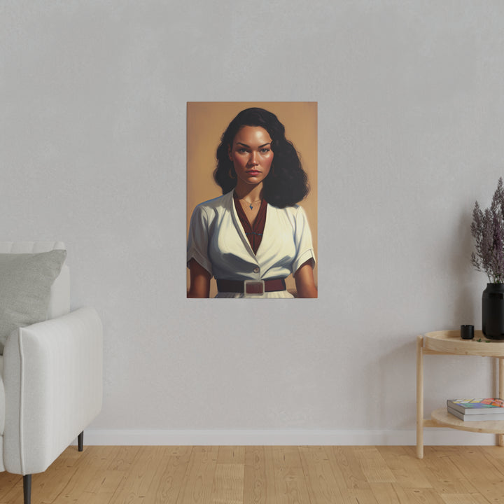 Vertical Matte Canvas / Confident Women Portrait Series - Citana