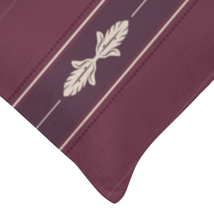 Harvest Garden Pillow Trio - Stamped Scatter (Aubergine)
