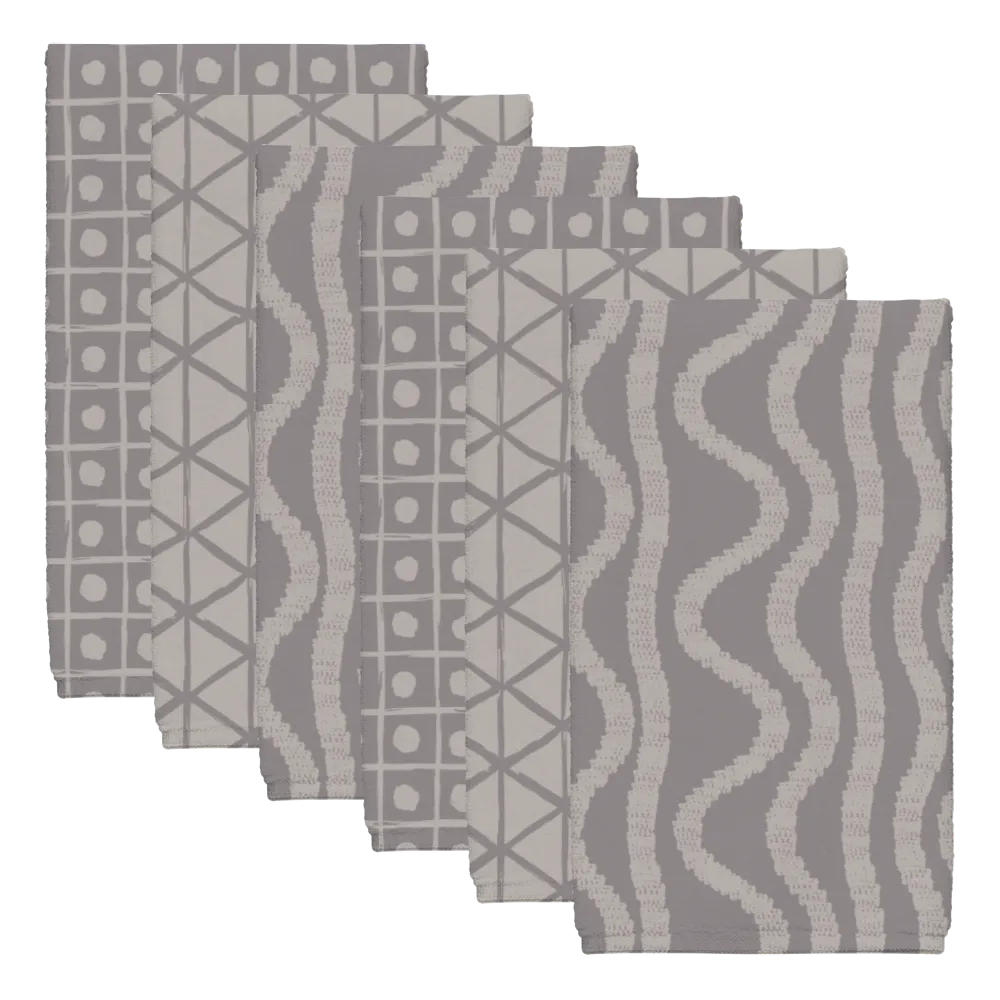 Natural Neutrals Tea Towel Set (6) – Overcast