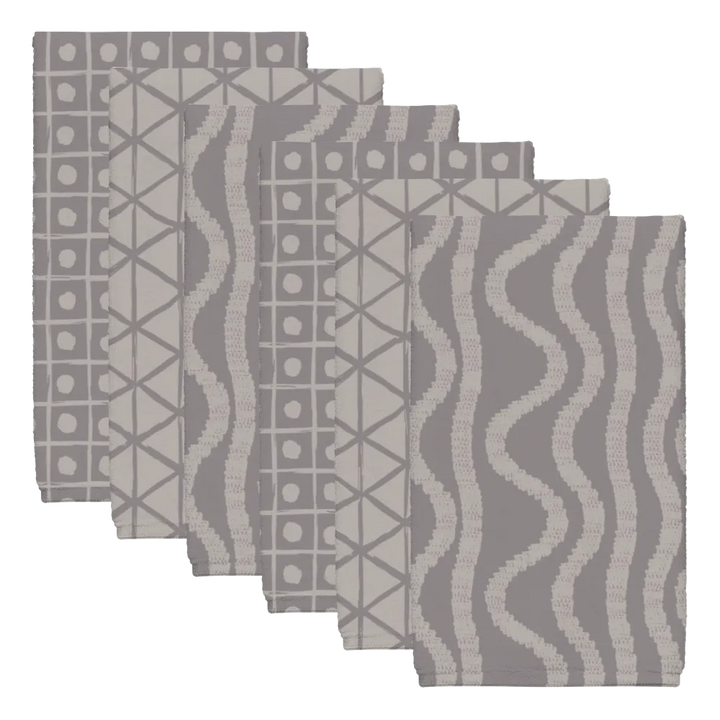 Natural Neutrals Tea Towel Set (6) – Overcast
