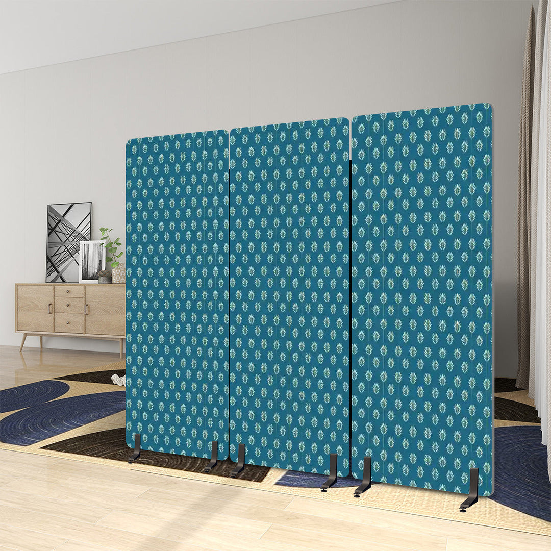 3 Panel Sound-Absorbing Room Divider / Fronds