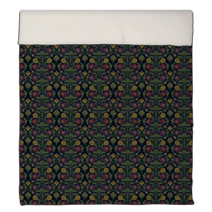 Sunlit Garden™ Piped Edge Duvet Cover Set - Library Jewels
