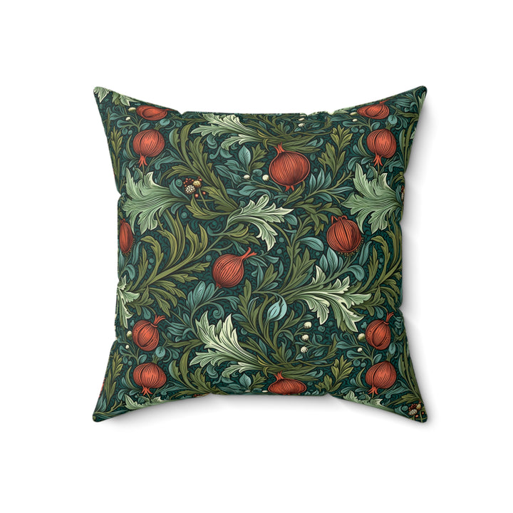 Microsuede Cushion / William Morris Inspired - Pomegranate