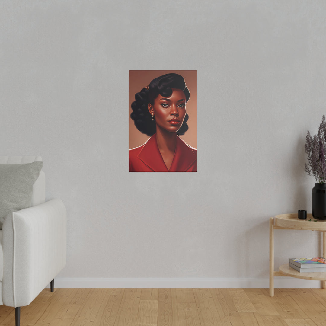 Vertical Matte Canvas / Confident Women Portrait Series - Andricia