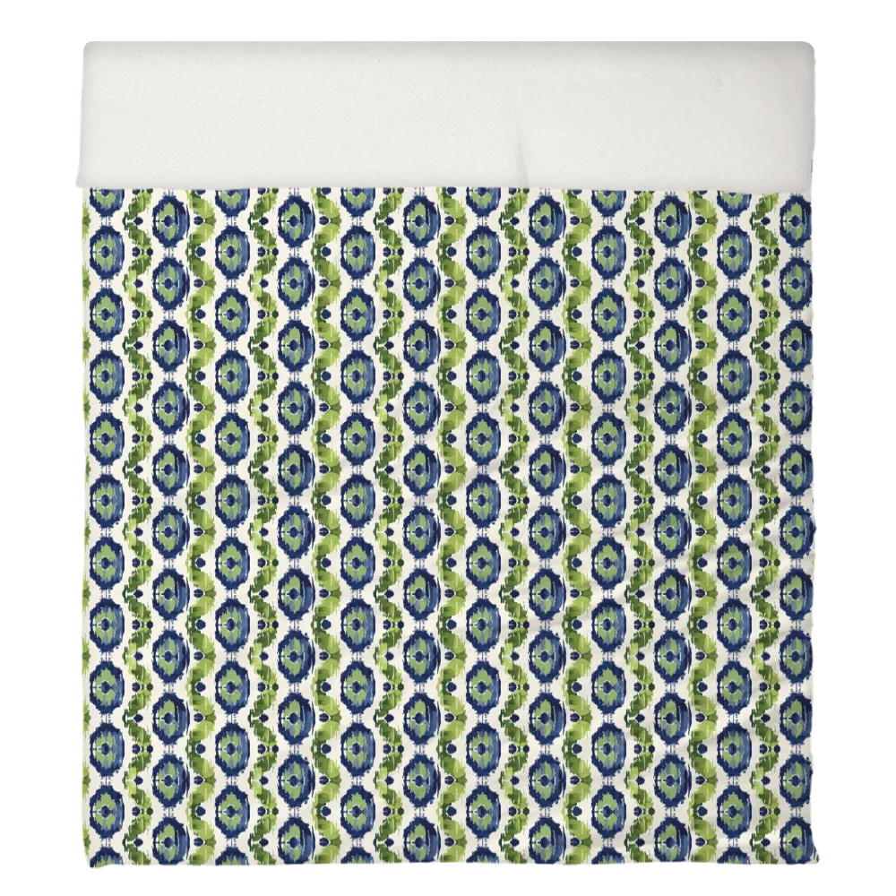 Kelp Ribbon Duvet Cover Set | Ikat Fusion Collection