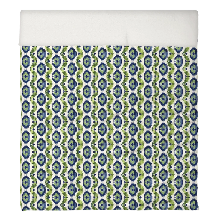 Kelp Ribbon Duvet Cover Set | Ikat Fusion Collection