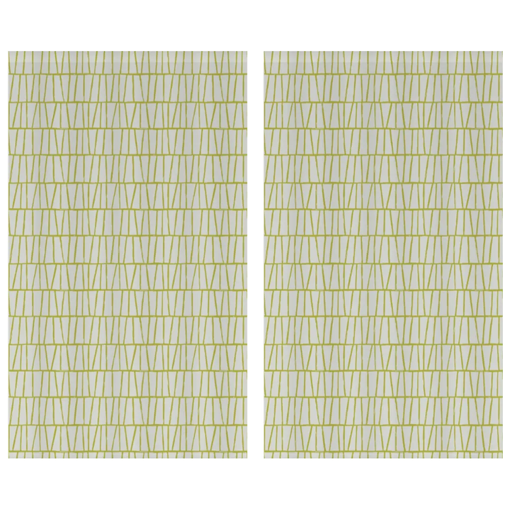 Ikat Fusion Curtain Panel Set – Lily Pad