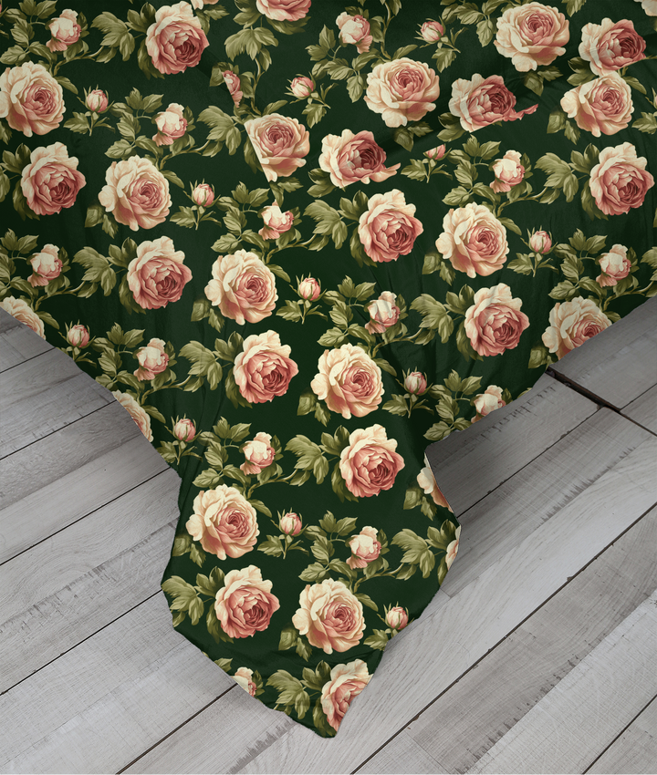 5 Piece Cotton Duvet Cover Set | Susanna | Vintage Cottage Collection