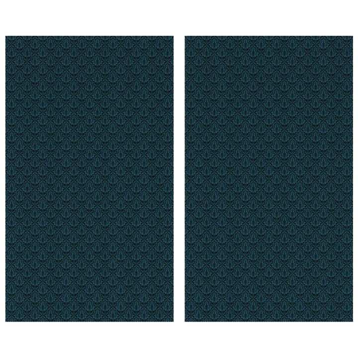 Midnight Garden™ Cotton Blend Curtain Panel Set (2 Panels) – Damask