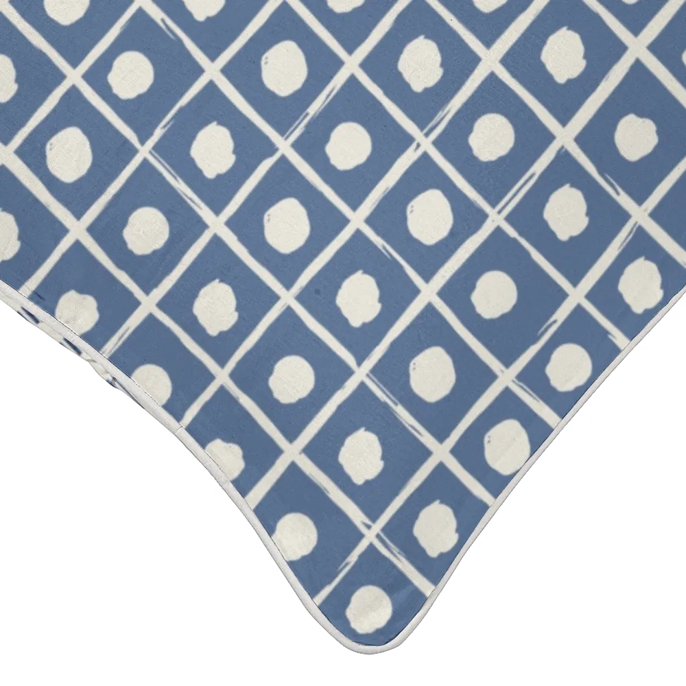 Ikat Fusion Coordinates Pair – Kelp Ribbon (Blue)