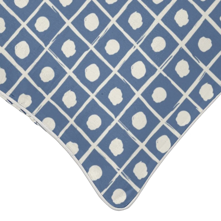 Ikat Fusion Coordinates Pair – Kelp Ribbon (Blue)