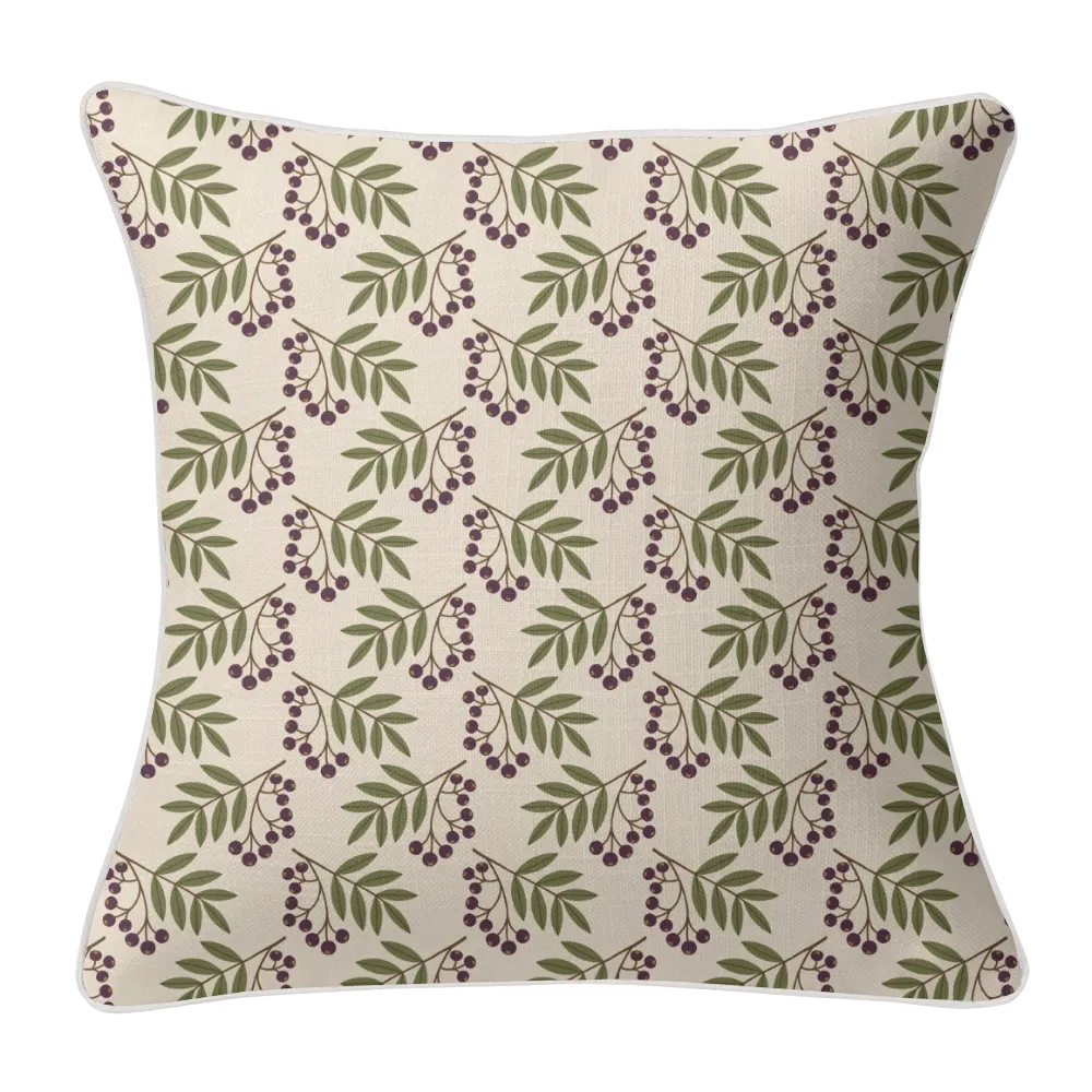 Harvest Garden Pillow Trio - Berry Scatter (Aubergine)