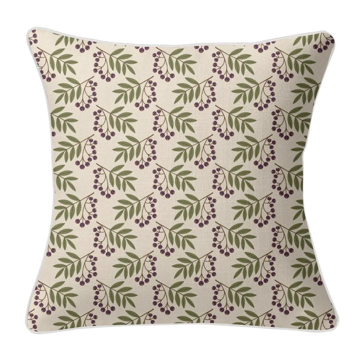 Harvest Garden Pillow Trio - Berry Scatter (Aubergine)