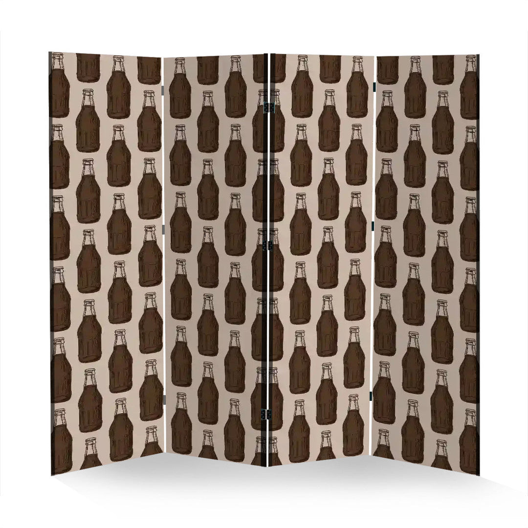 4 Panel Room Divider Folding Screen / Soda Pop!