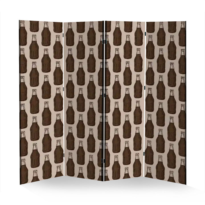 4 Panel Room Divider Folding Screen / Soda Pop!