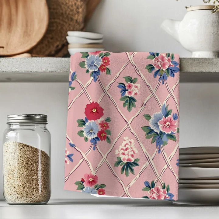 Mildred Tea Towel Set (4) | Vintage Cottage Collection
