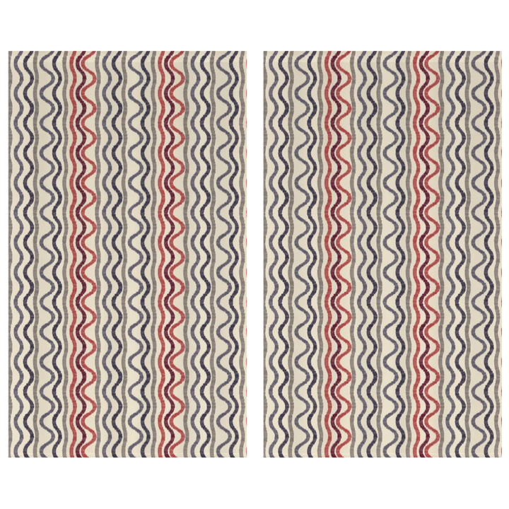 Ikat Fusion Curtain Panel Set – Americana Geometric
