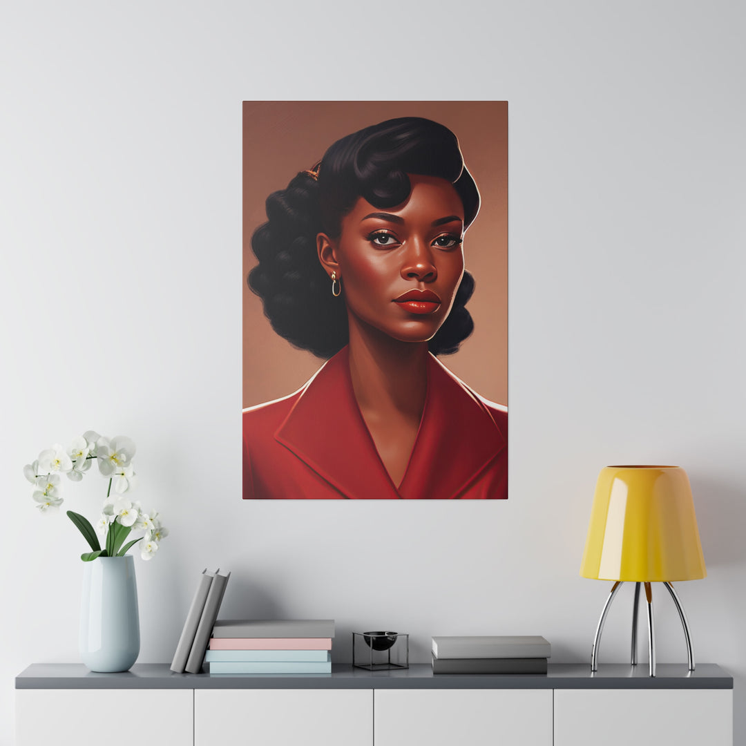 Vertical Matte Canvas / Confident Women Portrait Series - Andricia